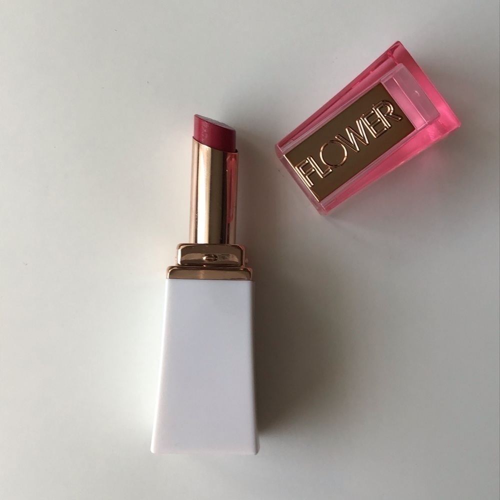 FLOWER Lipstick by Drew NEW Petal to the Metal LB1 Berry Pink Lip Butter Pretty - Picture 9 of 13